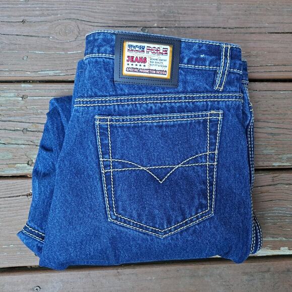 Ice Pole Denim Jeans Mens Vintage 38x32